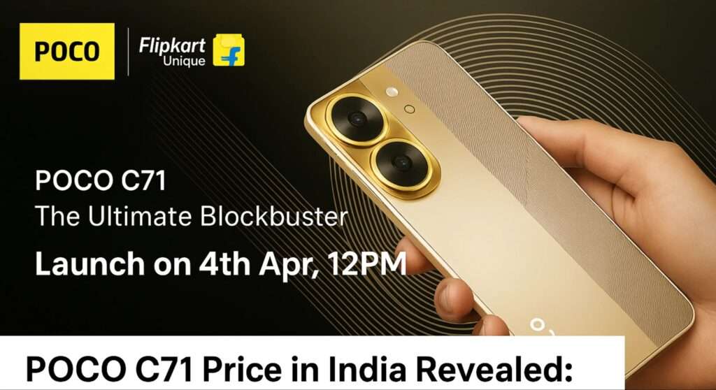 Discover the new Poco C71 price in India, features, specs, and launch details. Is it the best smartphone under ₹7,000 in 2025? Find out everything here.